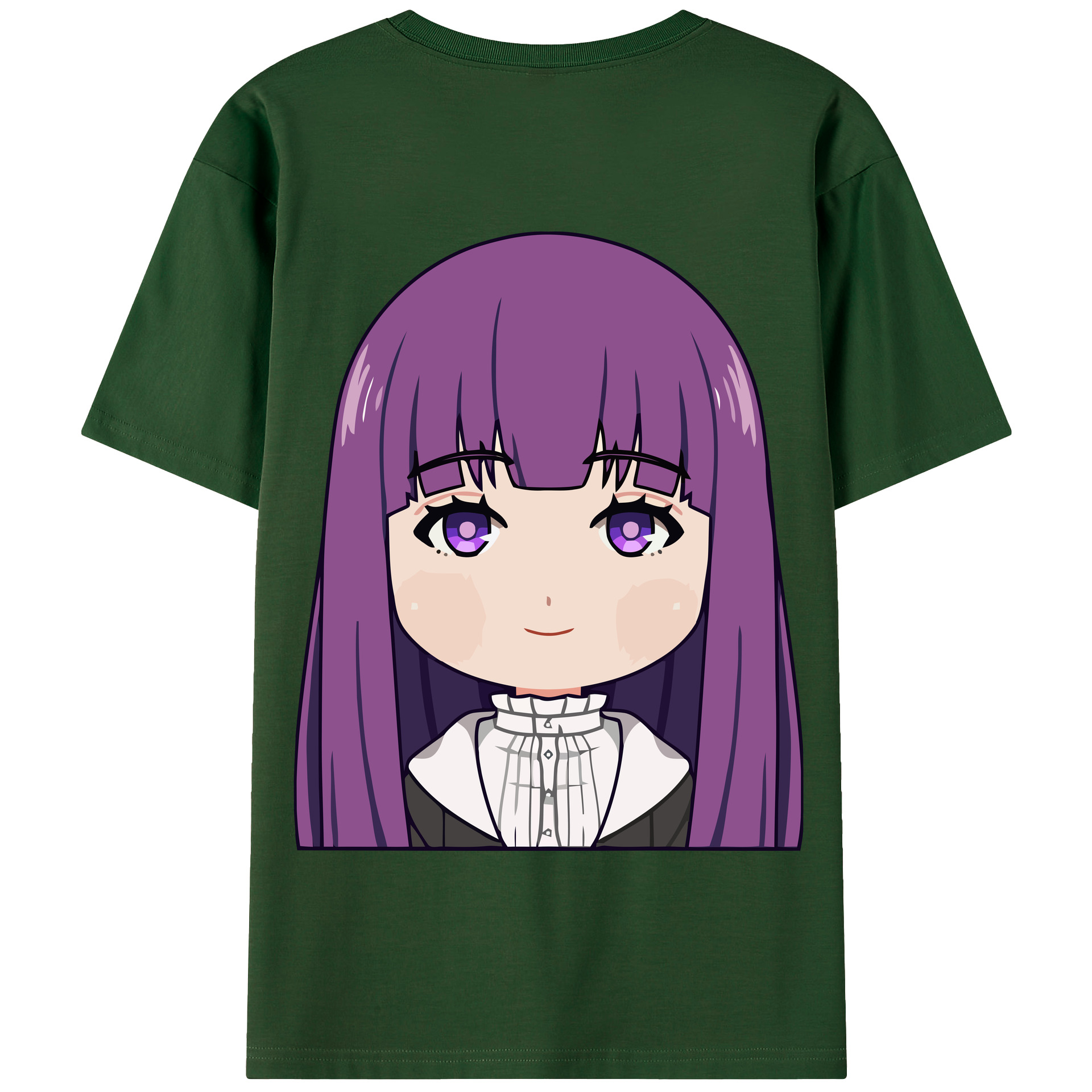 （画像用） 葬送のフリーレン Frieren 綿100％半袖Tシャツ（背面プリント）